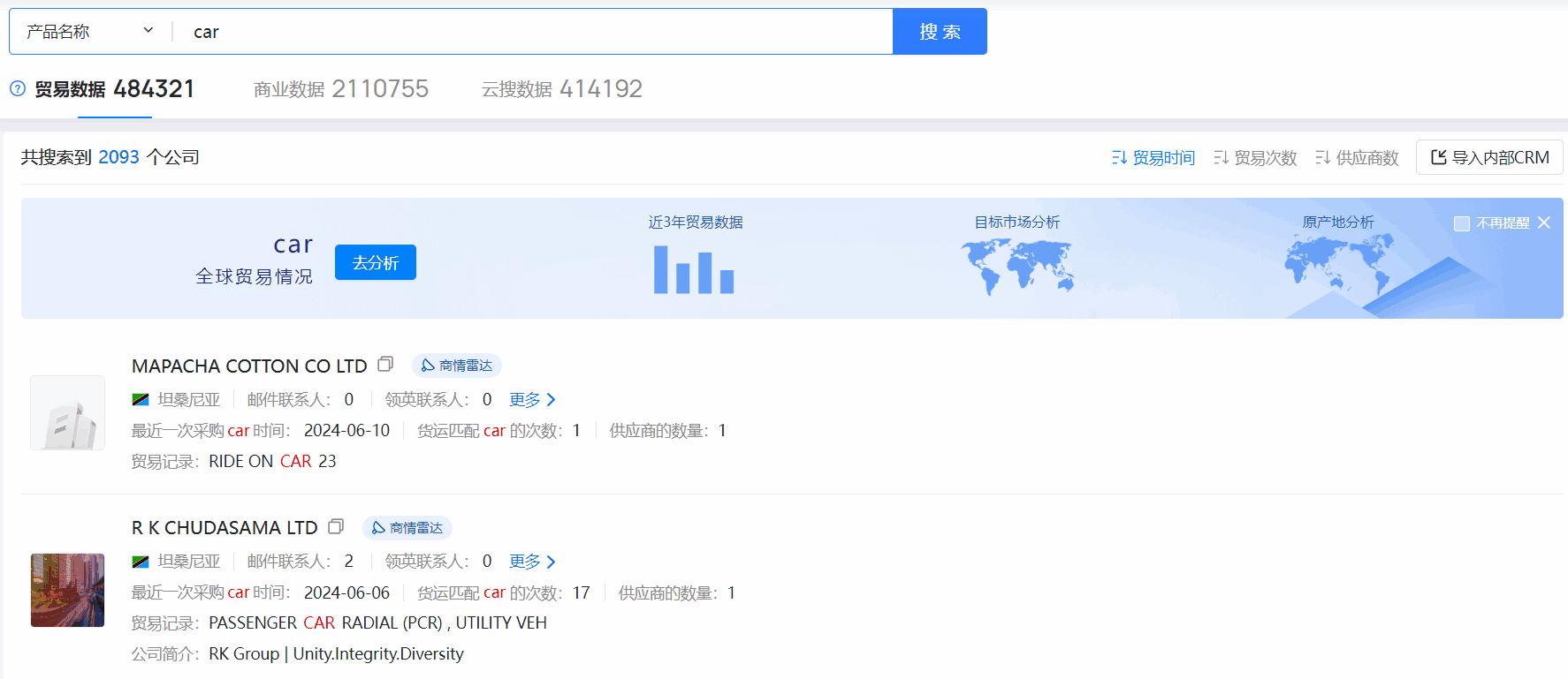 坦桑尼亚海关数据,海关数据,腾博会官网海关数据