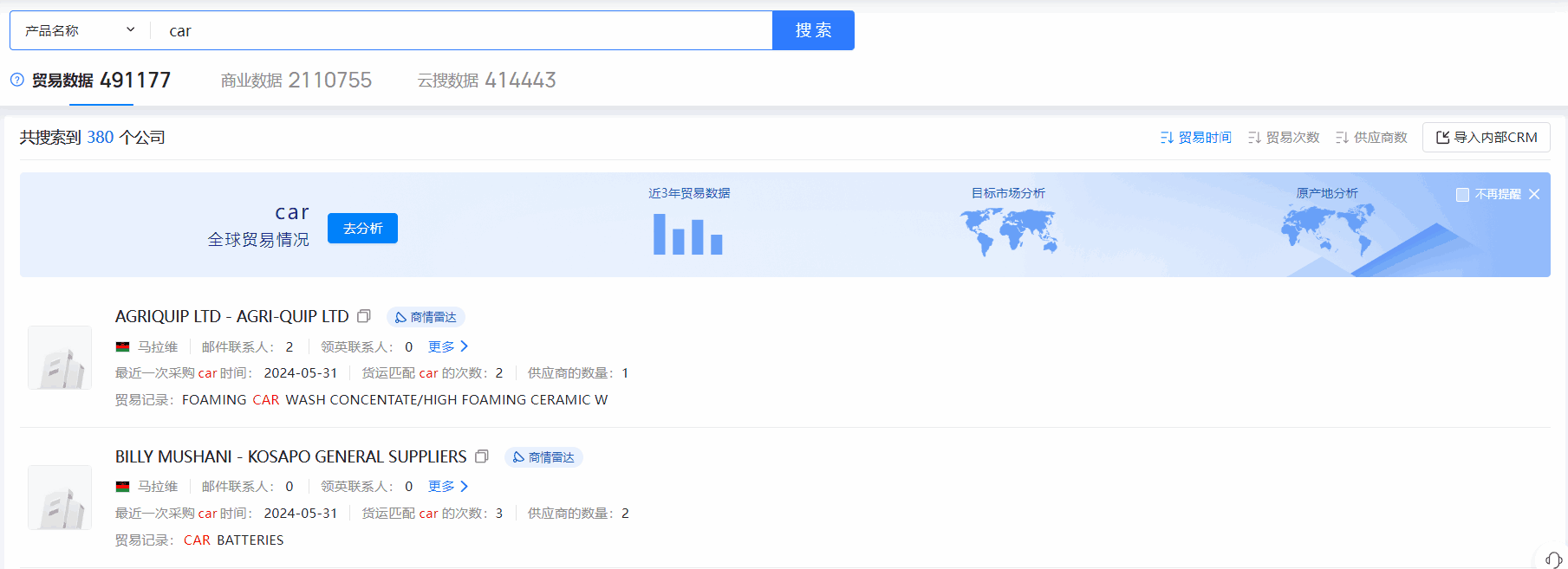 马拉维海关数据,海关数据,腾博会官网海关数据